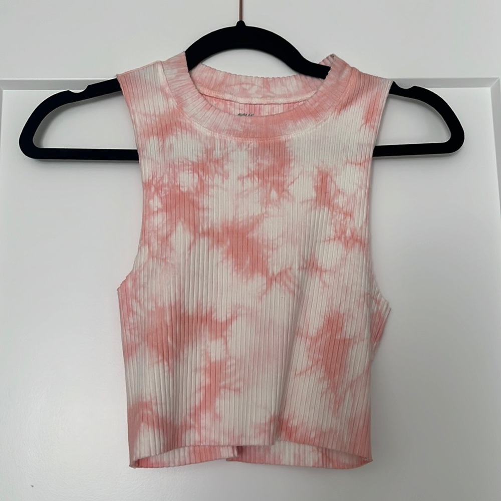 Aerie Soft and Sexy Pink Tye Dye Top